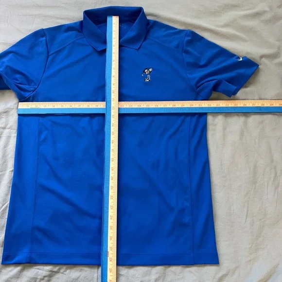 NIKE x DISNEY Golf Polo Tour Performance Men Large Blue Mickey Embroidered Shirt - Picture 9 of 16
